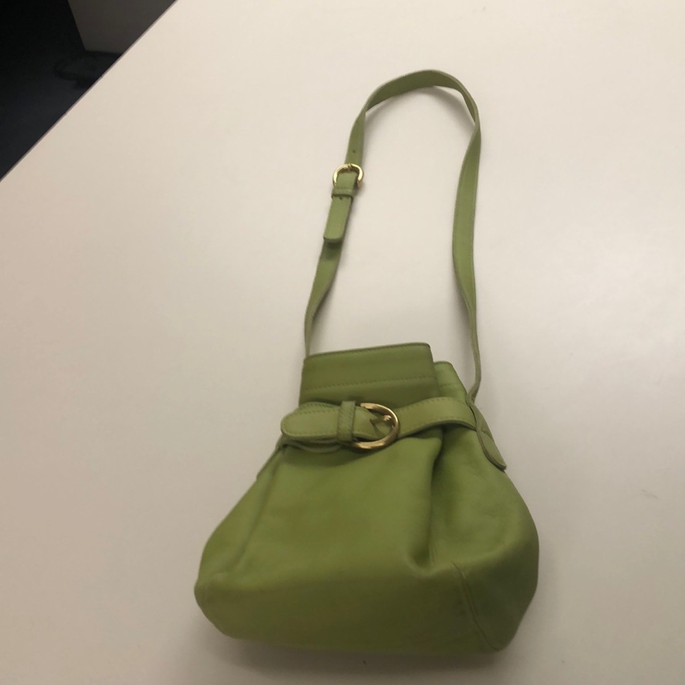 Lime green handbag, purse